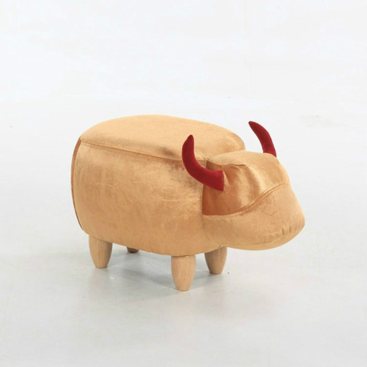 Creative Simple Calf Shape Living Room Sofa Foot Chair Cloth Package Wooden Stools Storage Chairs