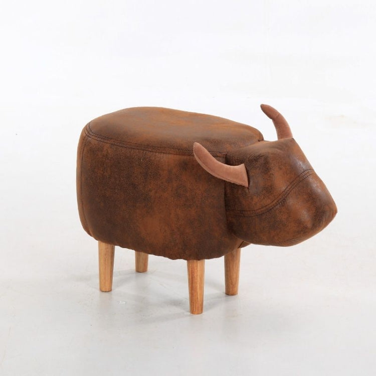 Creative Simple Calf Shape Living Room Sofa Foot Chair Cloth Package Wooden Stools Storage Chairs