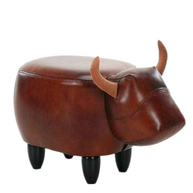 Creative Simple Calf Shape Living Room Sofa Foot Chair Cloth Package Wooden Stools Storage Chairs