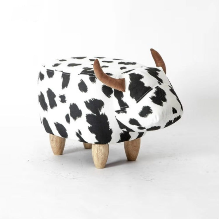 Creative Simple Calf Shape Living Room Sofa Foot Chair Cloth Package Wooden Stools Storage Chairs