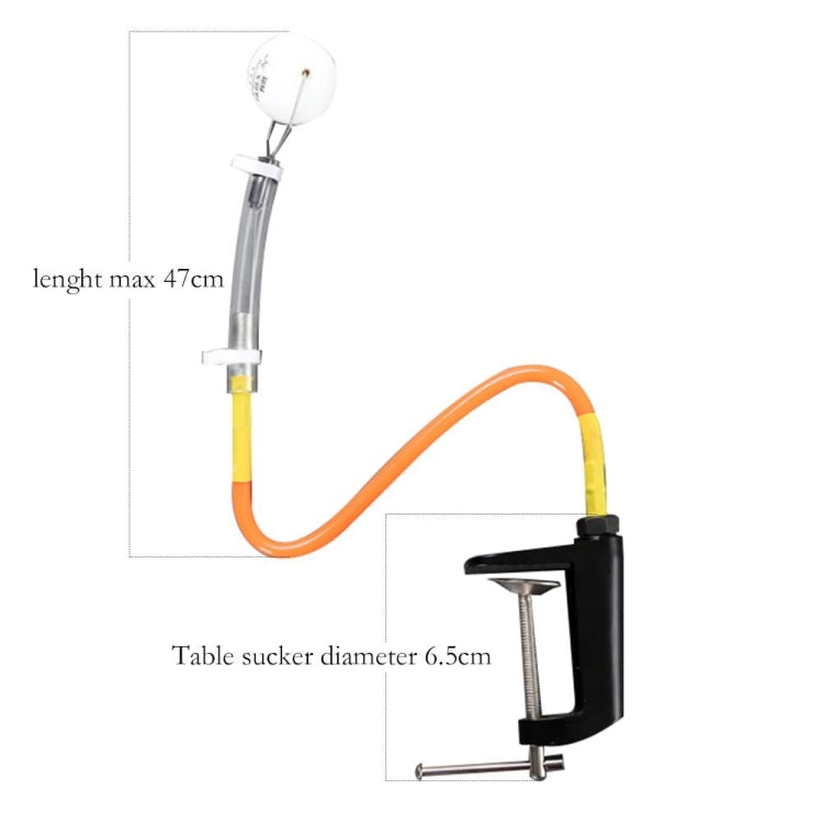 HUIESON HS-P-L22 2 PCS PVC Universal Variable Table Clip Table Tennis Serving Training Machine Set