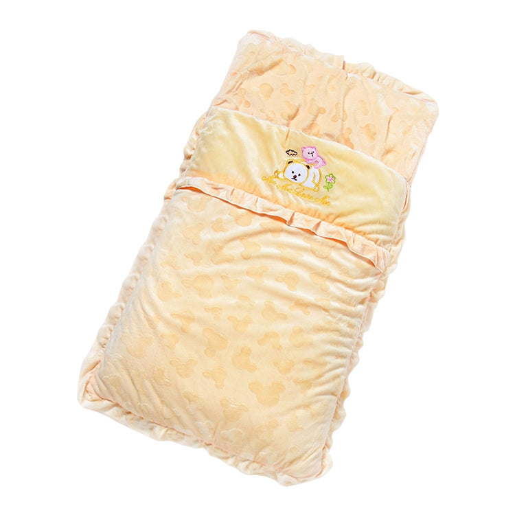 Autumn and Winter Models Thicken Baby Sleeping Bag Cartoon Embroidery Baby Stroller Accessories