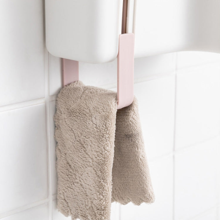 Multifunctional Wall-mounted Chopstick Drain Tube Household Tableware Knife Holder Storage Box(Blue)