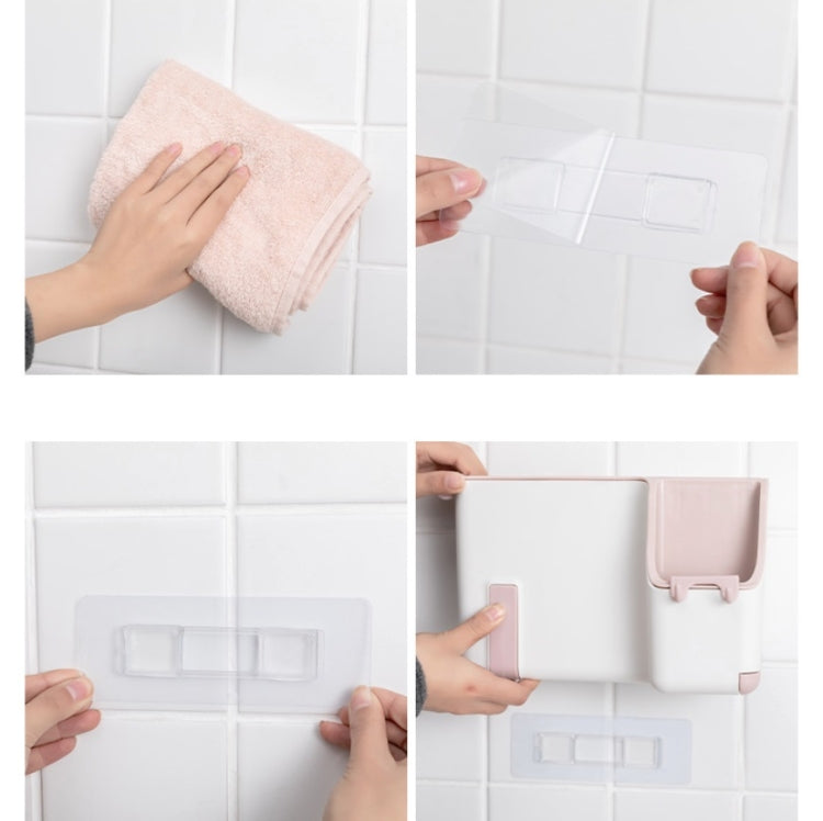 Multifunctional Wall-mounted Chopstick Drain Tube Household Tableware Knife Holder Storage Box(Blue)