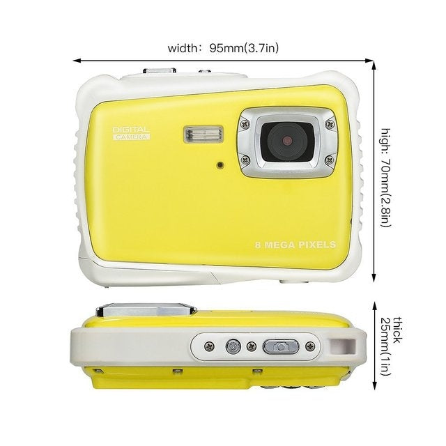 12 Million Pixel 2.0 inch Dustproof Drop-proof Children Diving Digital Camera
