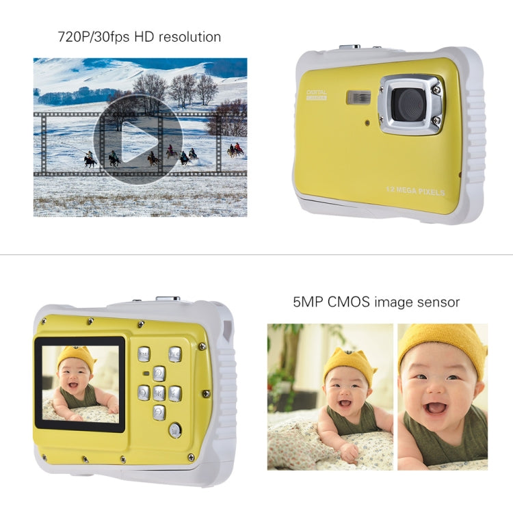 12 Million Pixel 2.0 inch Dustproof Drop-proof Children Diving Digital Camera