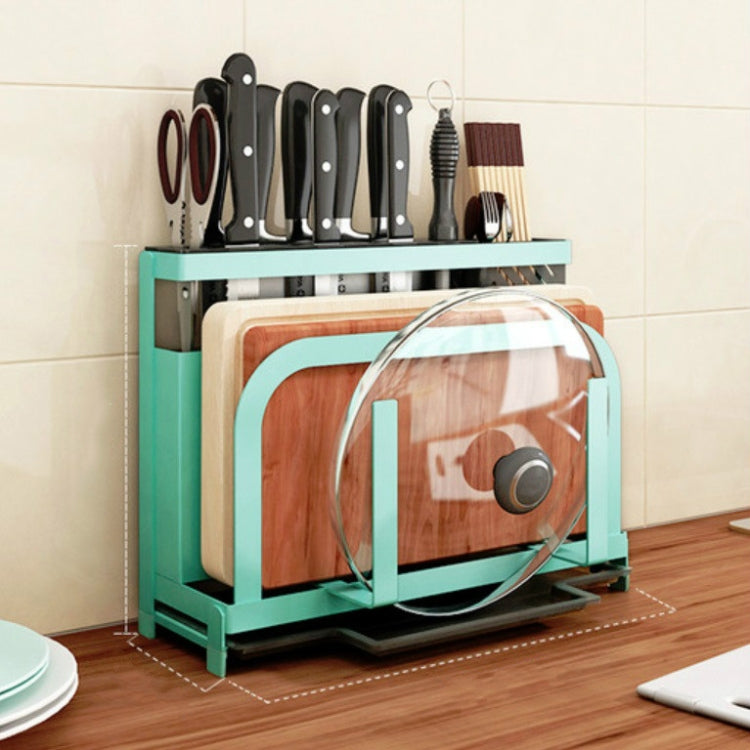 Kitchen Rack Chopping Board Pot Lid Tableware Storage Multifunctional Knife Holder, Size: 33.2x11.4x25cm