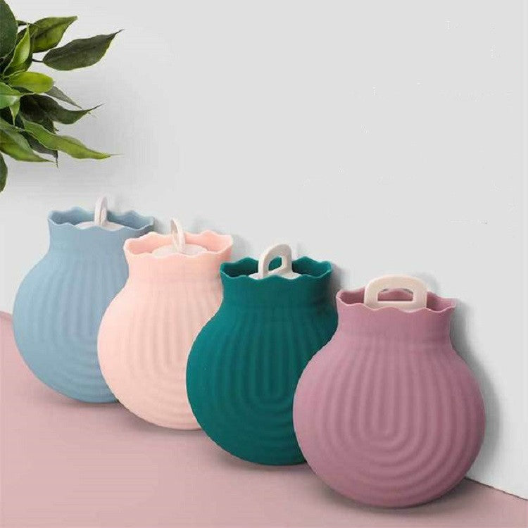 Silicone Water Filling Hot Water Bottle Bag Mini Portable Hand Warmer, Specification:Small 240ml