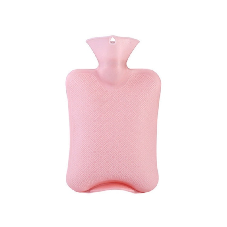 Medium 1000ml Irrigation Hand Warmer Thick PVC Silicone Hot Water Bottle(Pink)