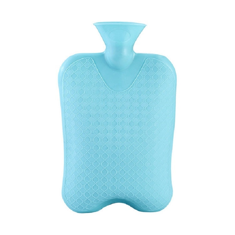 Large 2000ml Irrigation Hand Warmer Thick PVC Silicone Hot Water Bottle(Blue)