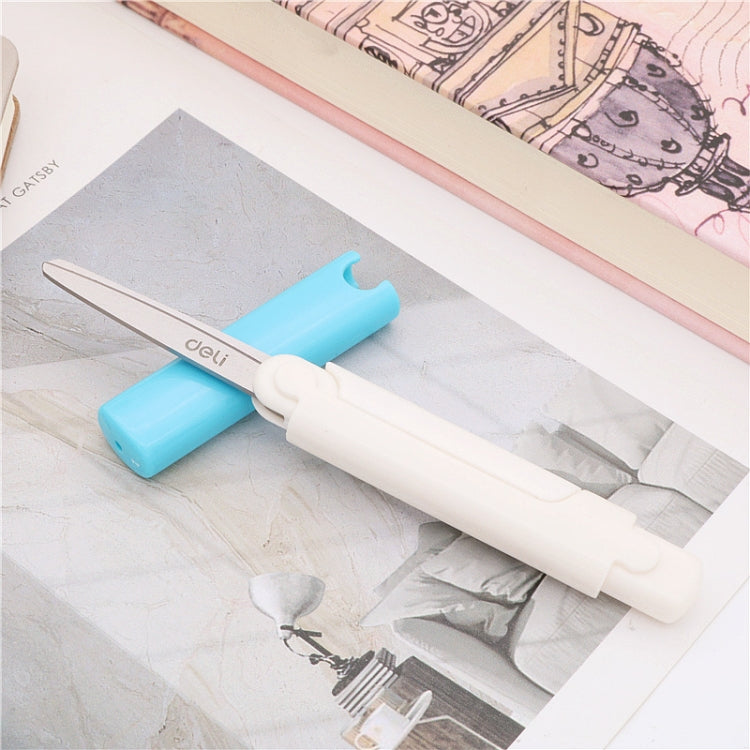 Portable Stationery Scissors Office Student Colour Folding Paper Cutting Tools, Random Color Delivery