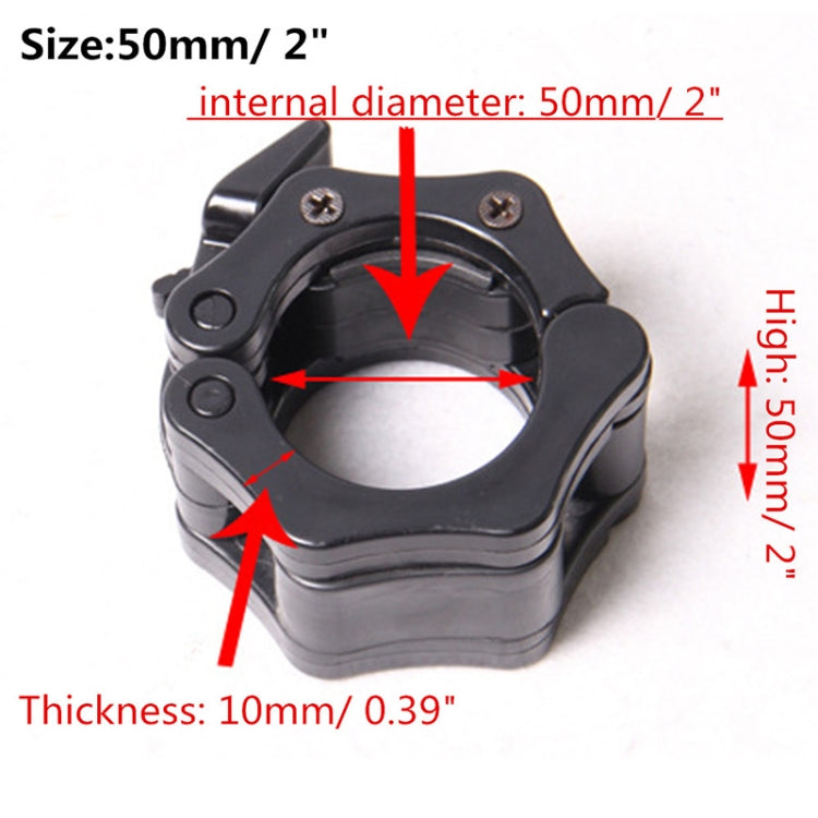 Fast Austrian Bar Chuck Lock Barbell Plastic Buckle, Diameter: 50mm
