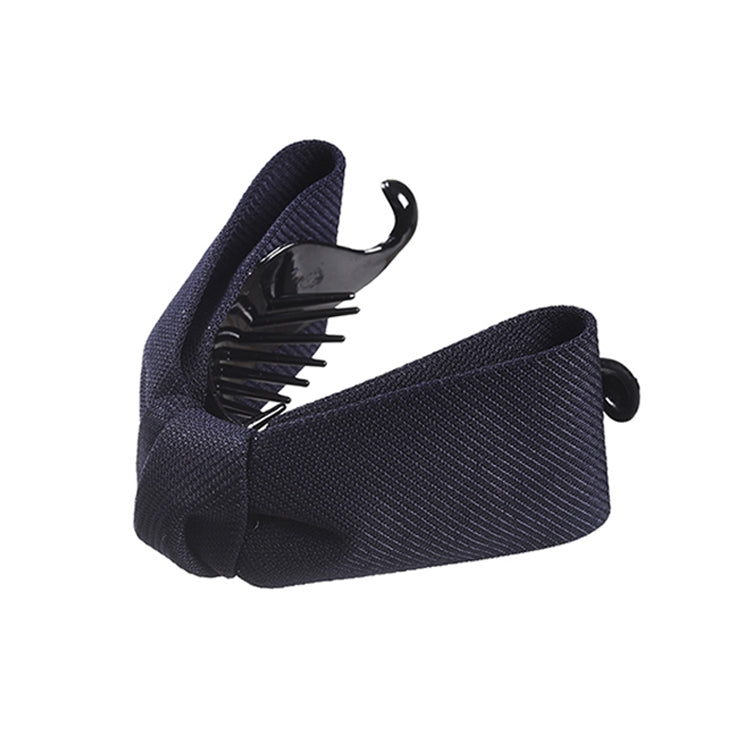 Sweet Fabric Bow Hair Claw Elegant Women Solid Cloth Ties Banana Hair Crab Clips Ponytail Hold Girl Hair Accessories