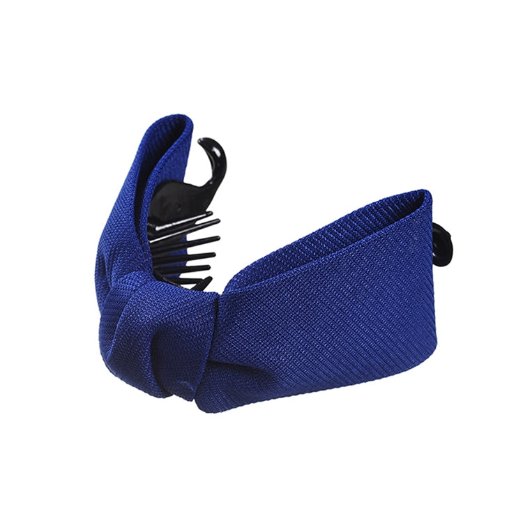 Sweet Fabric Bow Hair Claw Elegant Women Solid Cloth Ties Banana Hair Crab Clips Ponytail Hold Girl Hair Accessories