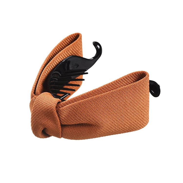Sweet Fabric Bow Hair Claw Elegant Women Solid Cloth Ties Banana Hair Crab Clips Ponytail Hold Girl Hair Accessories