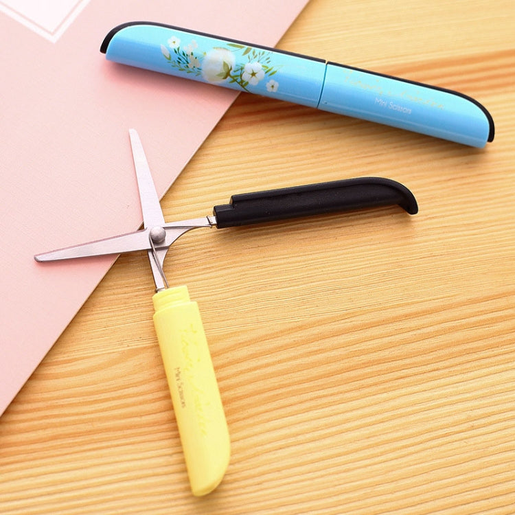 Creative Cute Flower Pattern Plastic Scissors Gift Office School Supplies, Random Color Delivery