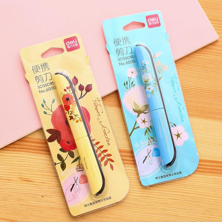 Creative Cute Flower Pattern Plastic Scissors Gift Office School Supplies, Random Color Delivery