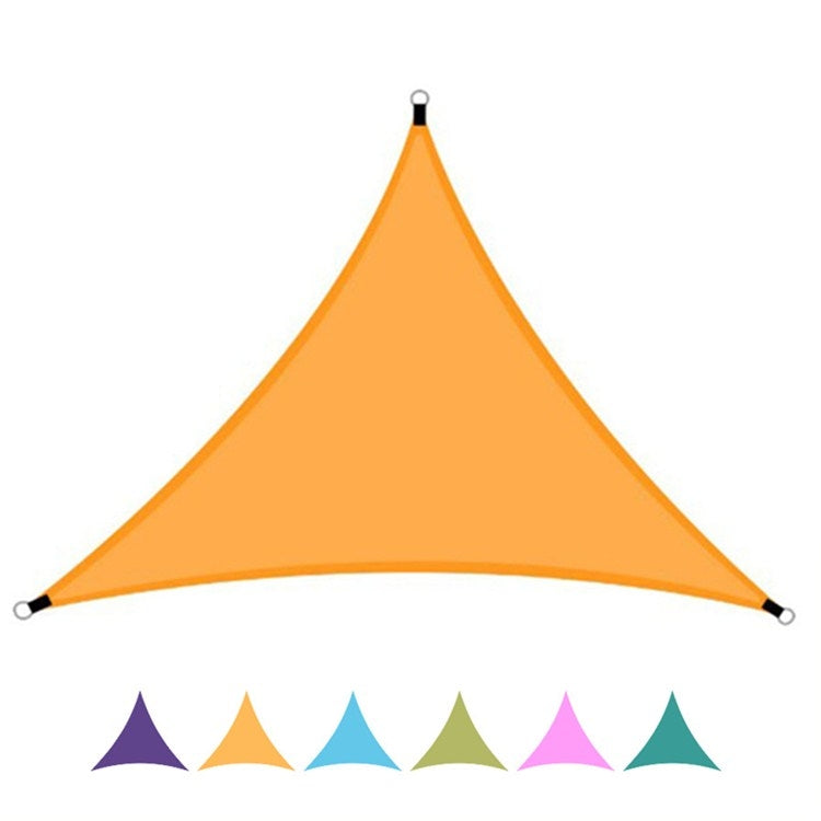 Outdoor Sunshade Triangle Sky Screen Simple Sun Protection Canopy, Size:3X3X3M(Random Color)