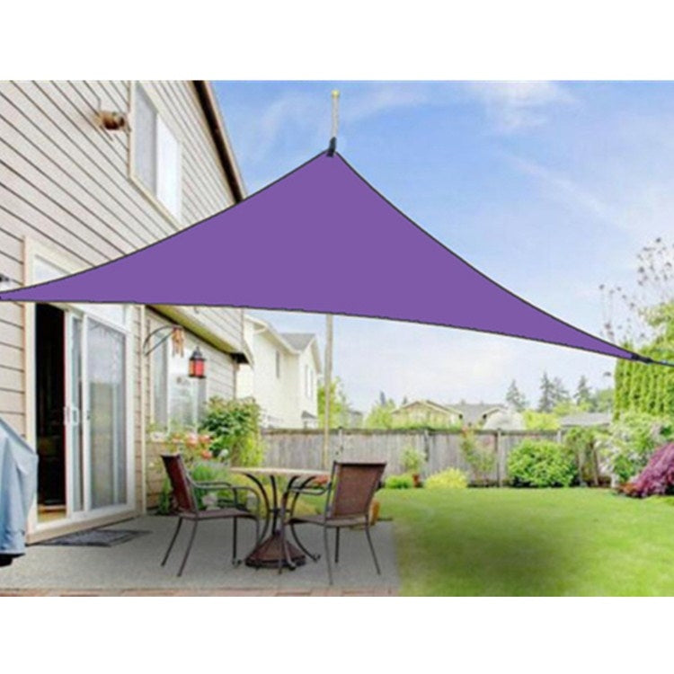 Outdoor Sunshade Triangle Sky Screen Simple Sun Protection Canopy, Size:3X3X3M(Random Color)