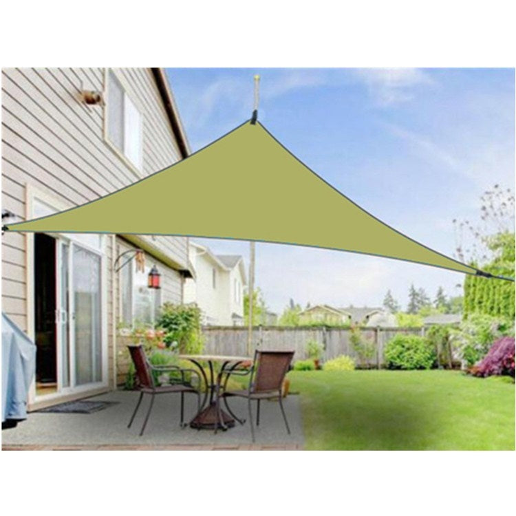 Outdoor Sunshade Triangle Sky Screen Simple Sun Protection Canopy, Size:4X4X4M(Random Color)