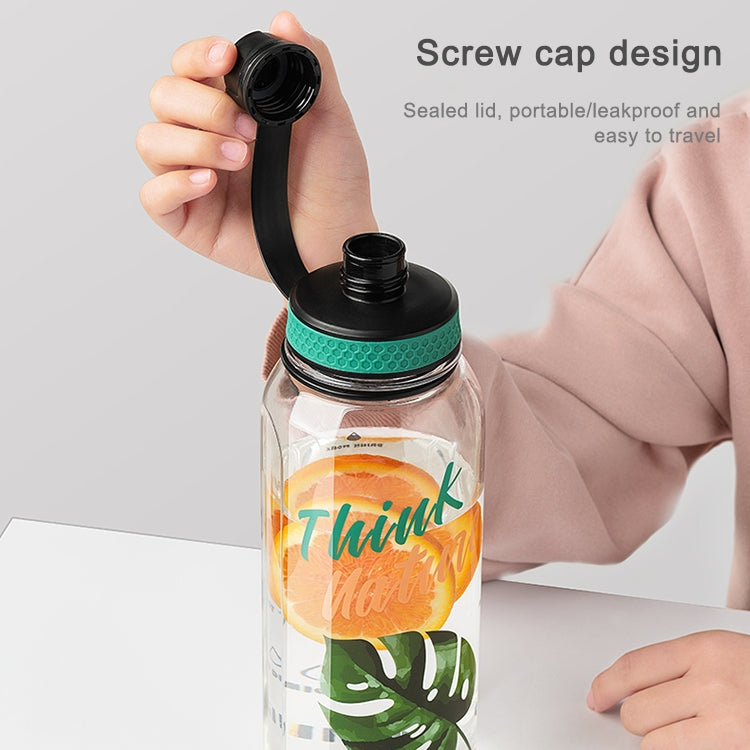 2 PCS Plastic Cup Space Cup Large Capacity Sports Bottle Outdoor Handy Cup, Capacity:2000ML