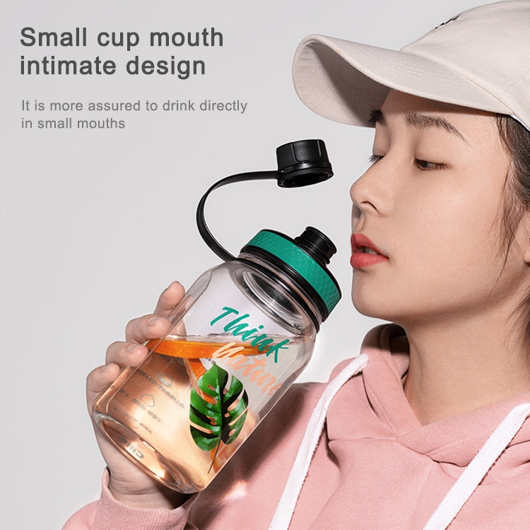 2 PCS Plastic Cup Space Cup Large Capacity Sports Bottle Outdoor Handy Cup, Capacity:2000ML