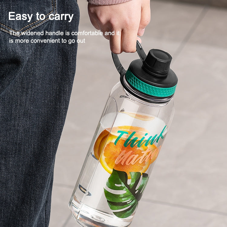 2 PCS Plastic Cup Space Cup Large Capacity Sports Bottle Outdoor Handy Cup, Capacity:2000ML