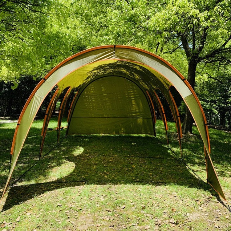 Laputa Outdoor Portable Camper Tail Tent Family Self-driving Barbecue Rainproof Shade Multi-person Tent, Style:Have  Door