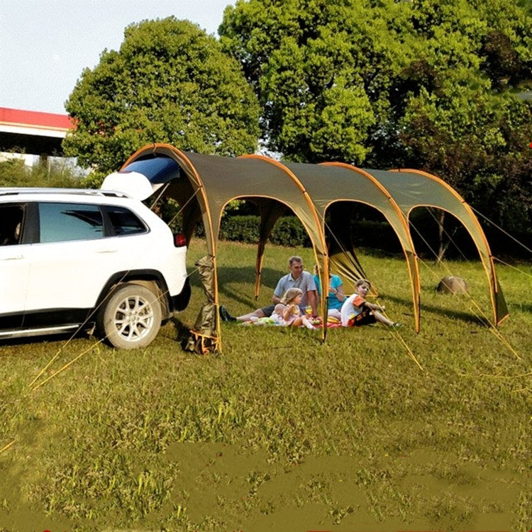 Laputa Outdoor Portable Camper Tail Tent Family Self-driving Barbecue Rainproof Shade Multi-person Tent, Style:No Door