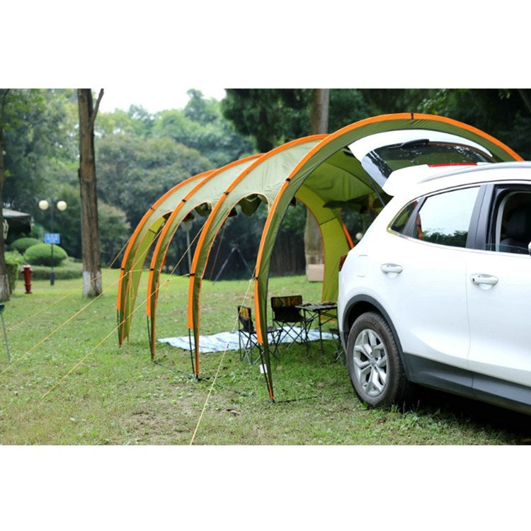 Laputa Outdoor Portable Camper Tail Tent Family Self-driving Barbecue Rainproof Shade Multi-person Tent, Style:No Door
