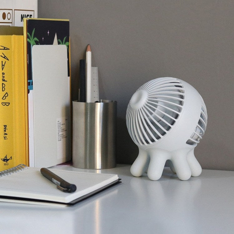 Creative Octopus Desktop Fan Mini Portable USB Charging Fan Mute Desktop Fan, Style:Rechargeable Version(Random  Color)