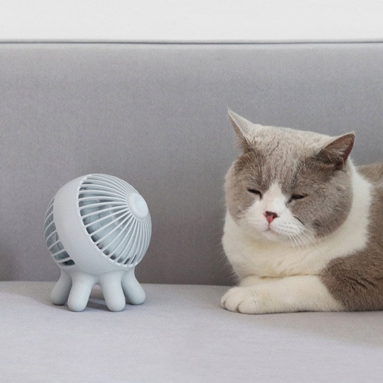 Creative Octopus Desktop Fan Mini Portable USB Charging Fan Mute Desktop Fan, Style:Rechargeable Version(Random  Color)