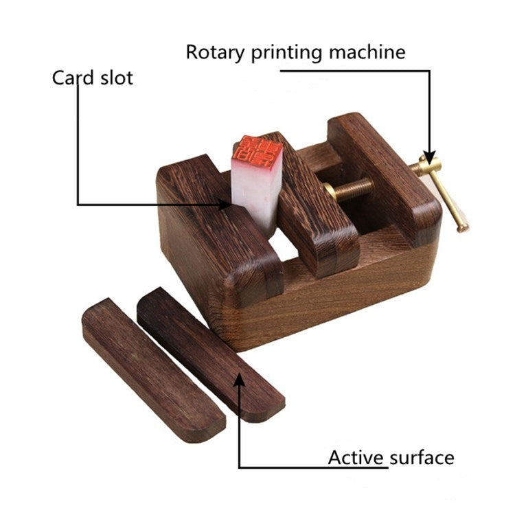 Large Chicken Wing Wooden Stamp Bed Engraving Seal Fixture