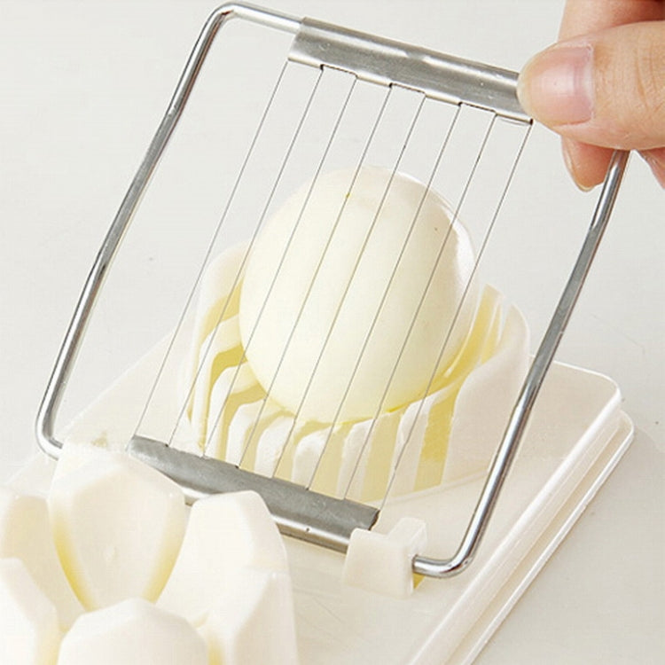 2 in1 Multifunction Kitchen Egg Slicer Sectione Cutter Mold Flower Edges Gadgets, Random Color Delivery