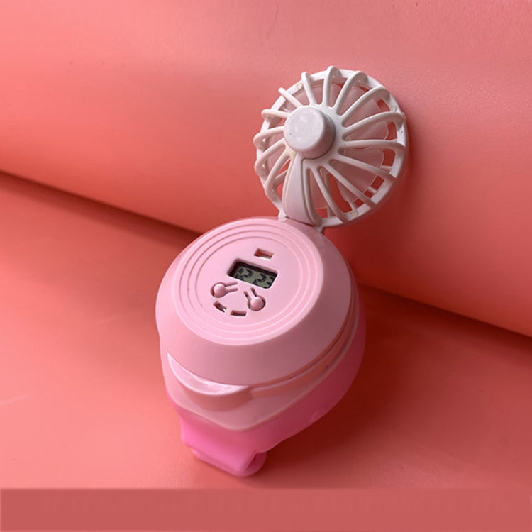 Student Creative Mini Electronic Watch with USB Charging Silent Fan