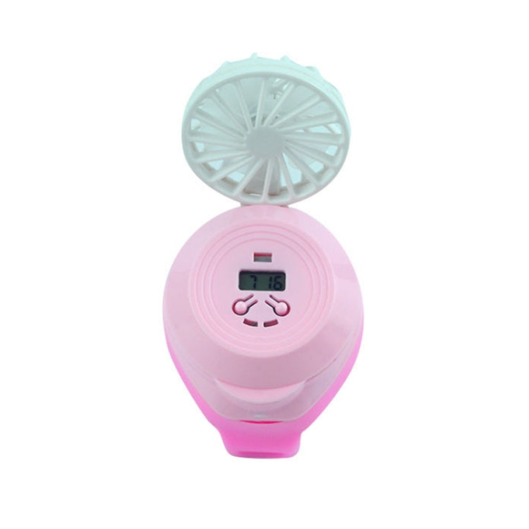 Student Creative Mini Electronic Watch with USB Charging Silent Fan