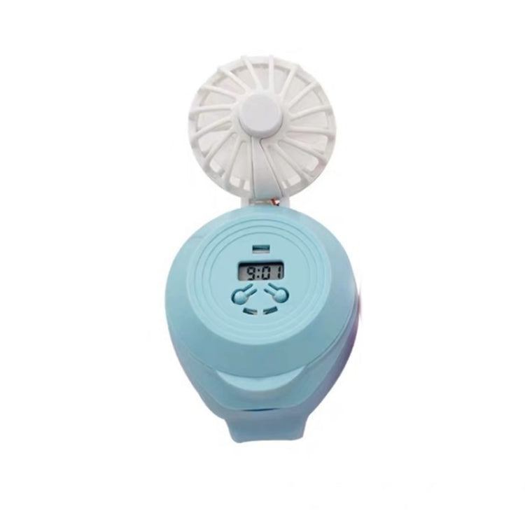 Student Creative Mini Electronic Watch with USB Charging Silent Fan