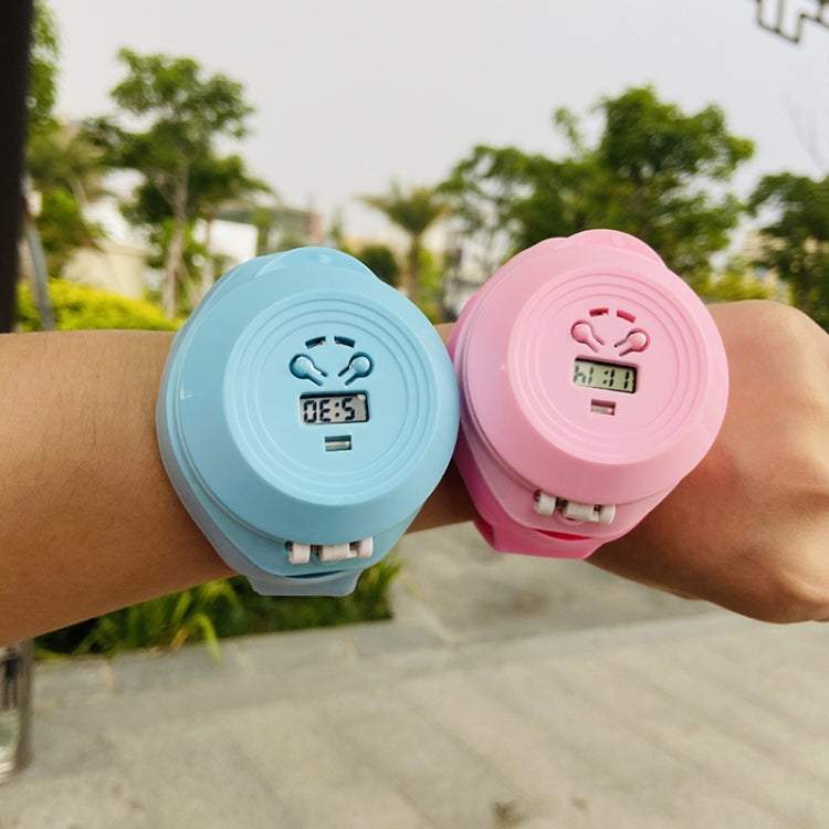 Student Creative Mini Electronic Watch with USB Charging Silent Fan