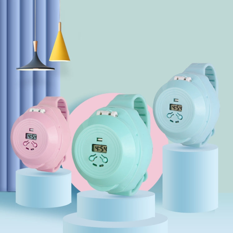 Student Creative Mini Electronic Watch with USB Charging Silent Fan