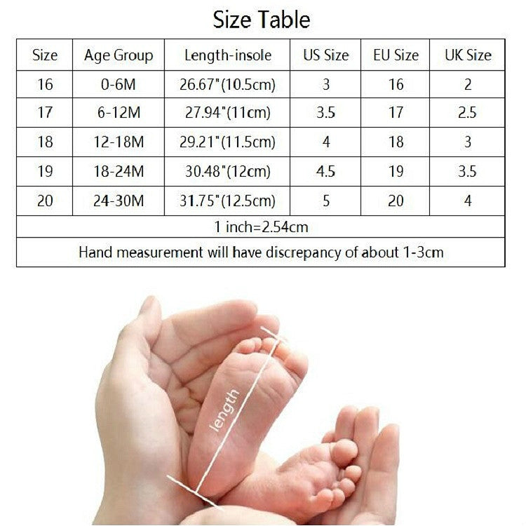 Baby Soft Bottom Shoes Girls Spring and Autumn Leather Single Shoes Princess Shoes, Size:16Yards