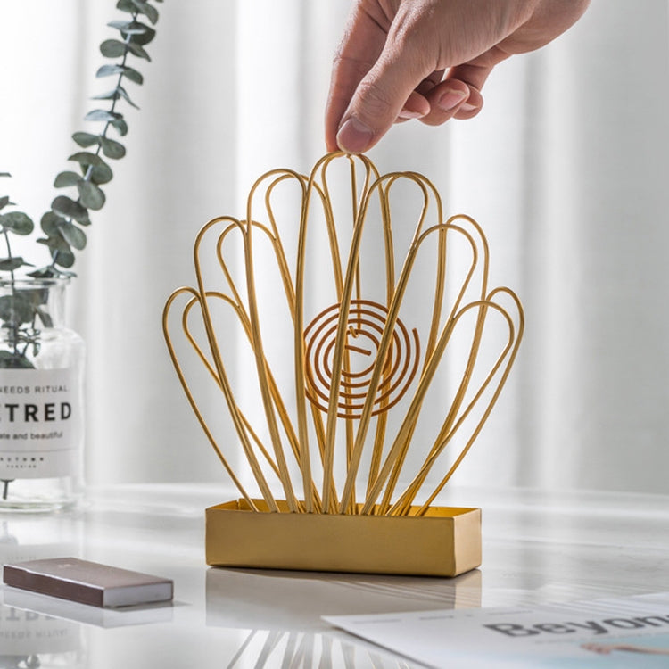 Creative Shell Wrought Iron Bedroom Mosquito Coil Tray Can Be Attached to Gray Mosquito Coil Box