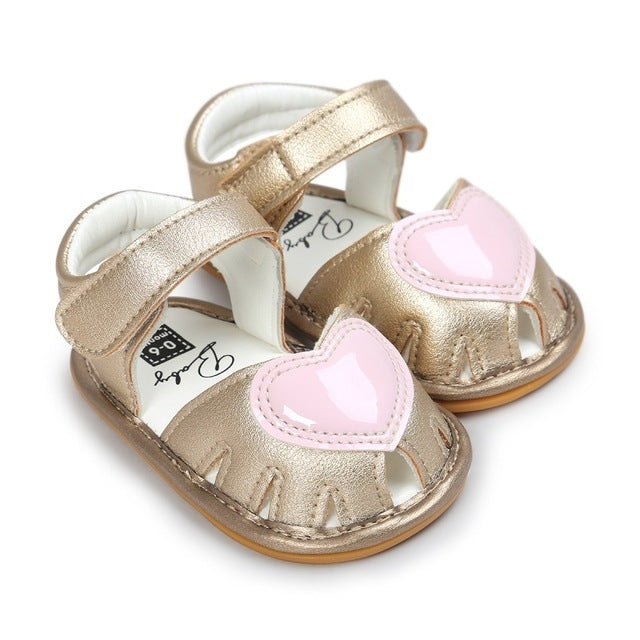 Soft Bottom Non-slip Baby Sandals Princess Shoes, Size:11cm