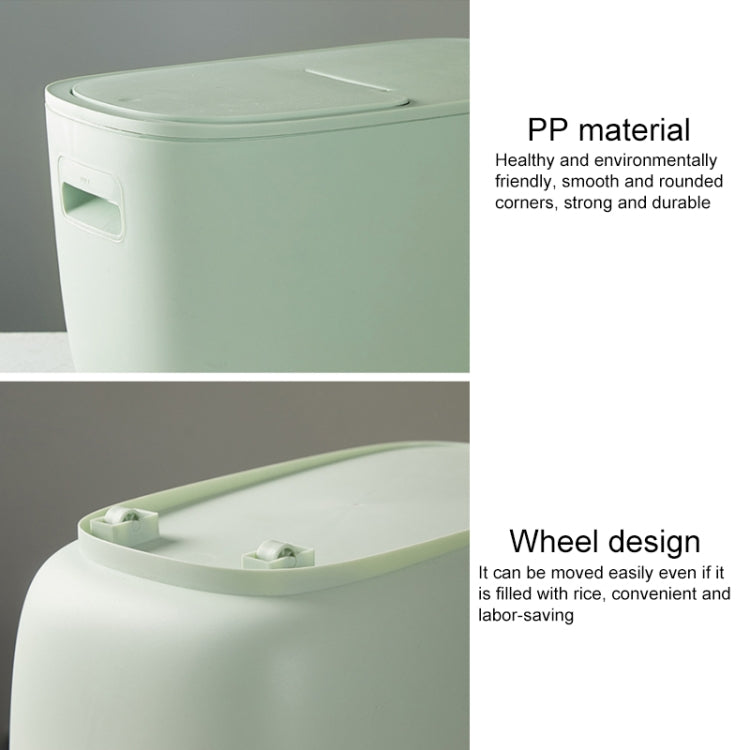 Movable Kitchen Storage Plastic Rice Cylinder Thickened Sealed Insect-proof Moisture-proof Rice Barrel