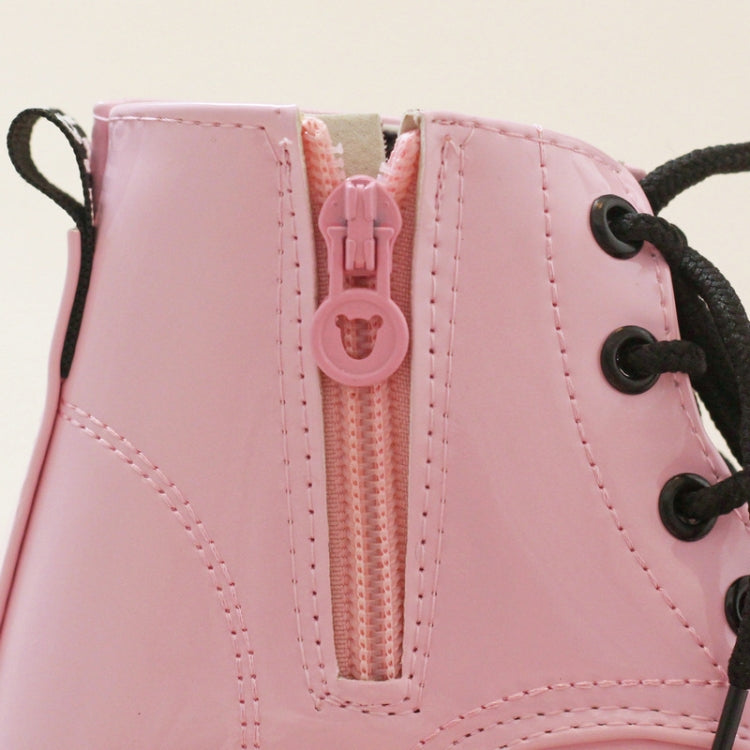 Kids Shoes PU Leather Lace Up High Children Sneakers Autumn Winter Children Shoes Cloth Shoes, Shoe Size:25