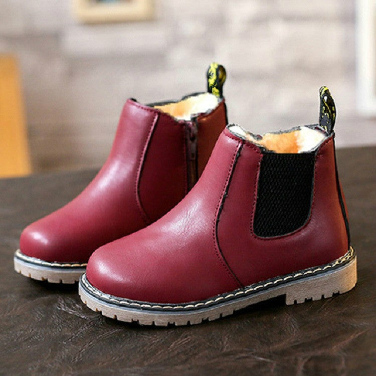 Winter Warm Snow Boots Children Martin Boots Handmade Boots, Size:36