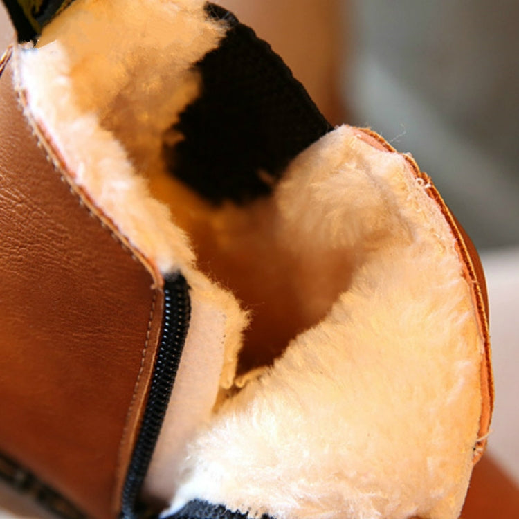 Winter Warm Snow Boots Children Martin Boots Handmade Boots, Size:36