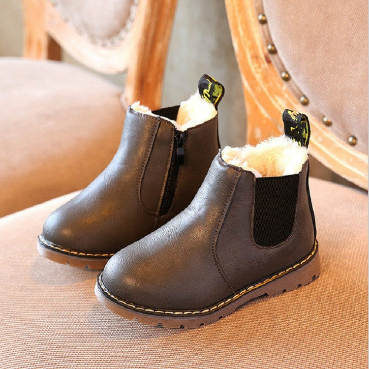 Winter Warm Snow Boots Children Martin Boots Handmade Boots, Size:36