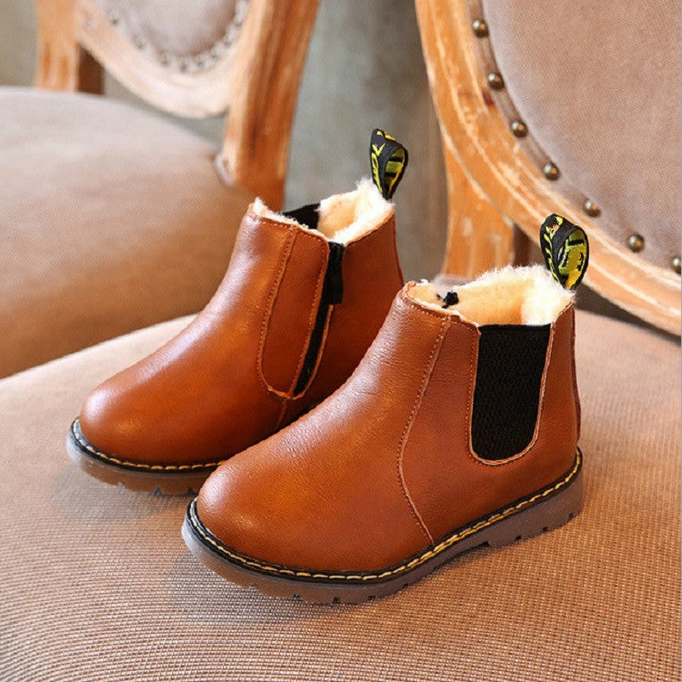 Winter Warm Snow Boots Children Martin Boots Handmade Boots, Size:36