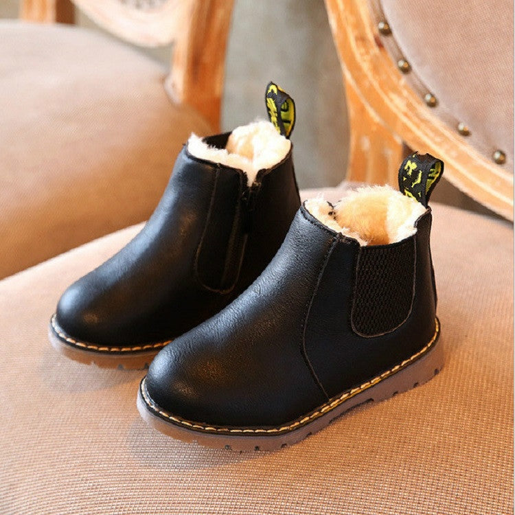 Winter Warm Snow Boots Children Martin Boots Handmade Boots, Size:36