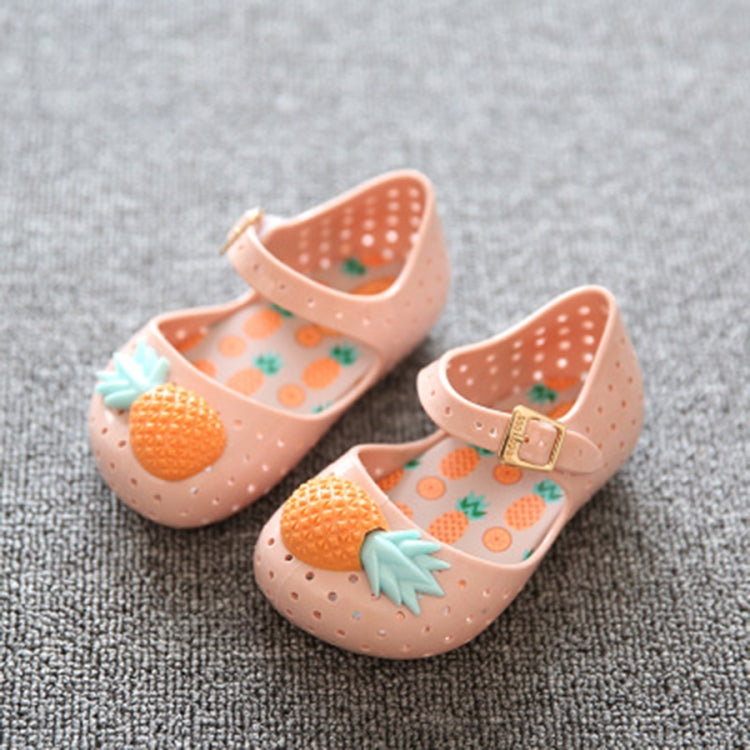 Mini Pineapple Fruit Hole Summer Jelly Children Shoes Plain Rain Boot, Shoe Size:28